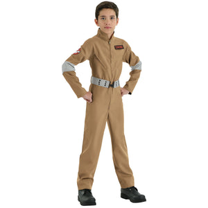Kids' Ghostbusters Tan Jumpsuit Costume - Child L (12-14)