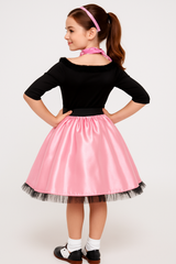 Girls' 1950s Miss Sock Hop Costume with Poodle Skirt & Accessories