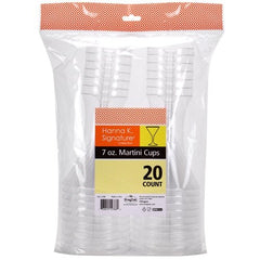 Hanna K. Signature 20 Count Martini Tumbler, 7 Oz., Clear