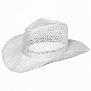 Classic White Straw Cowboy Hat
