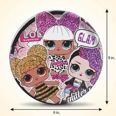 L.O.L. Surprise! Prismatic 9" Round Party Plates, 8-Pack