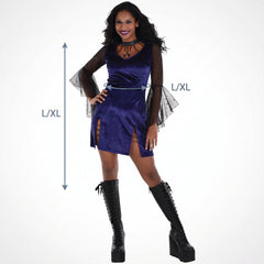 Women's Bad Witch Halloween Costume Dress - L/XL