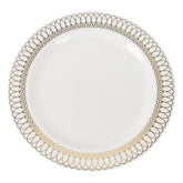 9 In. Gold Ovals Design Plates | 10 Count