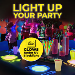 9 In. Neon Assorted Color Plastic Plates | Case of 720