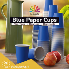 9 Oz. Dark Blue Paper Cups | Case of 1000