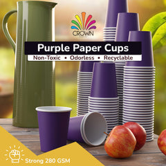 9 Oz. Purple Paper Cups | Case of 1000