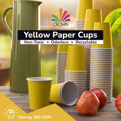 9 Oz. Yellow Paper Cups | Case of 1000