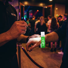 VIP Star Green Waterproof Wristbands - 500 Pack