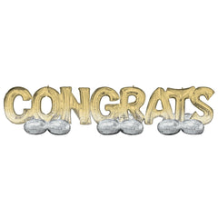 Airloonz "Congrats" Foil Balloon Yard Kit