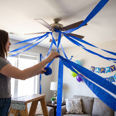 Royal Blue Crepe Streamers - 81ft