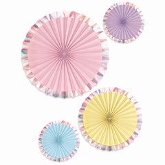 Pastel Parasol Paper Fans