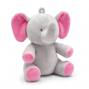 Elephant Plush Balloon Weight Accessory with Pink Accents