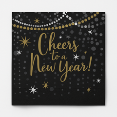 Midnight Hour New Year's Eve Luncheon Napkins