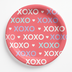Lovely Hearts Valentine’s Day Paper Plates - 8.5"