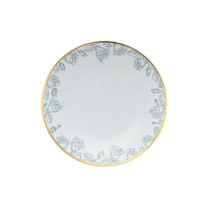 8 In. Roses Design Plastic Plates | 10 Count