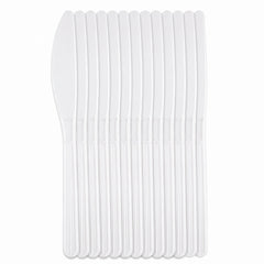 Frosty White Economy Plastic Knives - Pack of 20 - 7.5 in.