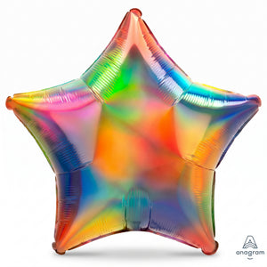 Iridescent Rainbow Star Foil Balloon