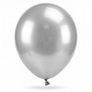 Luxaire Premium 12" Silver Latex Balloons, 25-Pack