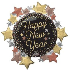 Super Shape Stars Balloon for New Year's Eve Celebration