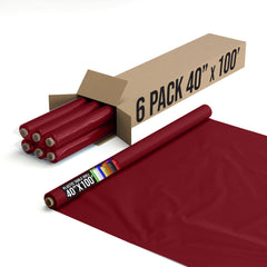 40 In. x 100 Ft. Burgundy Table Roll | Case of 6