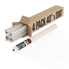 40 In. X 300 Ft. Premium Clear Table Roll | Case of 4