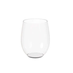12 Oz. Clear Stemless Wine Glasses | 6 Count
