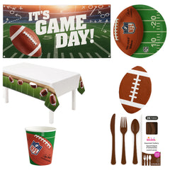 92 Pcs Football Birthday Party Base Kit - For 8 Guests