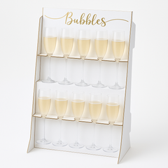 Elegant Cardboard Wine Glass Holder for Weddings