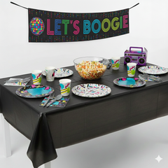 80 Pcs Retro Party kit - For 8 Guests