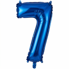 Royal Blue Number 7 Foil Balloon - 18 In.