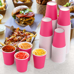 Unleashed - 9 Oz. Cerise Paper Cups - 100 Ct.