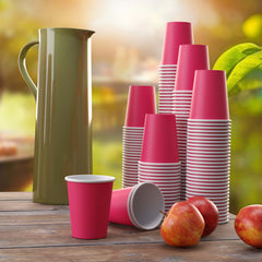Unleashed - 9 Oz. Cerise Paper Cups - 100 Ct.