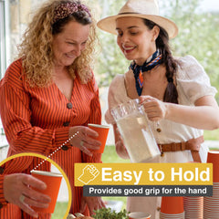 12 Oz. Orange Paper Cups | 20 Count