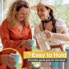 12 Oz. Light Blue Paper Cups | 20 Count