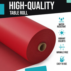 40 In. X 600 Ft. Premium Red Table Roll