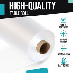 40 In. X 300 Ft. Premium Clear Table Roll | Case of 4