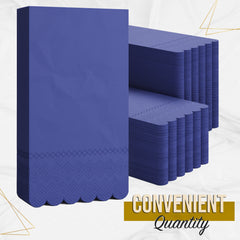 3 Ply Periwinkle Scalloped Napkins - 13 in. x 15.7 in. - 20 Ct.