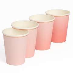 Rose Gold Foil Party Cups - 9 oz.