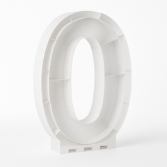 Balloon Display Frame Kit - Number 0