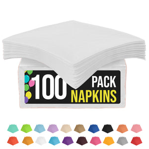 White Luncheon Napkins - 6.75 in. | 100 Count