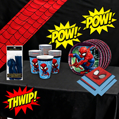 Spiderman V2 Party Kit - For 20 Guests