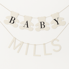 Personalized Teddy Bear Baby Shower Banner