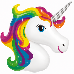 Enchanting Rainbow Unicorn Foil Super Shape Balloon