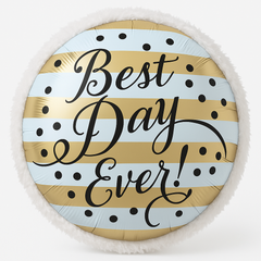 Sparkling Gold "Best Day Ever" Wedding Foil Balloon