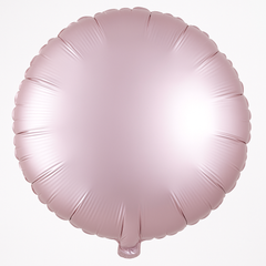 Satin Pastel Pink Foil Balloon - 18" Circle