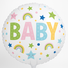 Colorful Foil Baby Mylar Balloon - 18in