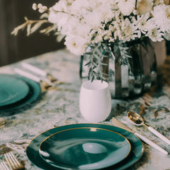 12 Oz. White Stemless Wine Glasses | 6 Count