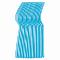 Caribbean Blue Economy Plastic Forks - 7.5 in.