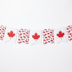 Canada Day Maple Leaf Pennant Banner