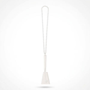 White Clacker Necklace - Noisemaker